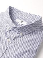 Germusch spring and summer pure cotton short-sleeved shirt mens business casual plaid large size loose work daddy shirt 【SSY】