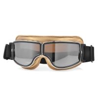 แบรนด์ Bjmoto แว่นตามอเตอร์ไซค์แข่งรถคาเฟ่หมวกกันน็อค Steampunk Moto Gafas Pu Googles จักรยาน