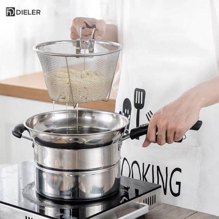 Multifunction Pot 3 in 1 Stainless Steam and Deep Frying Cooking Pot ...