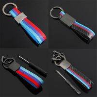 [HOT CPPPPZLQHEN 561] พวงกุญแจไนลอน Webbing หนัง Key Chain ชุบสัญลักษณ์ M สำหรับ BMW X1 X3 X5 X6 F45 F46 G20 G30 G32 F48 F15 F16อุปกรณ์เสริม