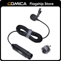 Comica XLR ไมโครโฟน CVM-V02C Cardioid XLR Lavalier Lapel ไมโครโฟน,ไมโครโฟนสำหรับกล้อง Canon So-Ny Panasonic กล้องวิดีโอซูม H4n H5 H6 Tascam DR-40 DR-100เครื่องบันทึก