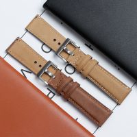 ☏ ZOVNE Top Grain Leather 18mm 20mm 22mm Light Brown Watch Band Quick Release- Havey Buckle For OMEGA Watches