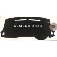 SALE #พรมปูคอนโซลหน้ารถยนต์ #ALMERA 2020 ตัดเย็บเข้ารูปที่สวยงามติดตั้งง่าย พรมกำมะหยี่สีดำ ยานยนต์ อุปกรณ์ภายในรถยนต์ พรมรถยนต์