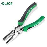 【LZ】◑☾  LAOA Cr-V Multifunction Wire Cutter 6 em 1 Alicate 1/1.5/2.5/4mm ² Wire Stripper M3/3.5 Nails Cutter e Grip Crimping Alicate