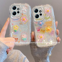 3D เคส Case Redmi Note 12 Redmi 12C 12 A2 A2+ A1 A1+ POCO X5 Plus 5G 4G เคส เทรนด์ใหม่เคสนิ่มรูปกระต่าย เคสโทรศัพท์ ลายการ์ตูนสร้างสรรค์ป้องกันการตกกันกระแทก2023