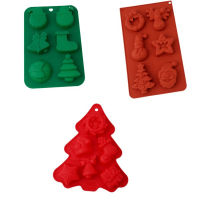 Mode Shop New DIY Creative Christmas Happy Cake Mold Santa Claus Snowman Tree Chocolate Soap Pudding Ice Mould Baking Tool Xmas Decor 6 Style