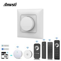 ☎✗✾ Triac LED Dimmer 220V Wireless 2.4G RF Remote Wifi Smart Knob Triac Dimmer Wall Mount Light Switch for AC110V 230V LED Lamp Bulb