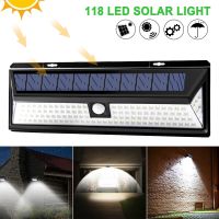 【⊕Good quality⊕】 sdis shop 118กลางแจ้ง Led 3โหมดโคมไฟพลังแสงอาทิตย์เซ็นเซอร์ Pir เซ็นเซอร์ตรวจจับการเคลื่อนไหวพลังงานแสงอาทิตย์โคมไฟผนังกันน้ำไฟปลอดภัย Ip65สำหรับสวนสนามนอก