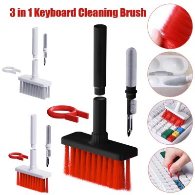☊✶ 5-in-1 Multifunction Keyboard Cleaning Brush/ Computer Headphone Cleaner/ Deep Clean Dust Removal Tool