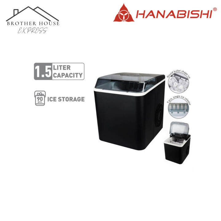 Hanabishi Ice Maker 90 pcs ice storage 1.5 Liter Capacity