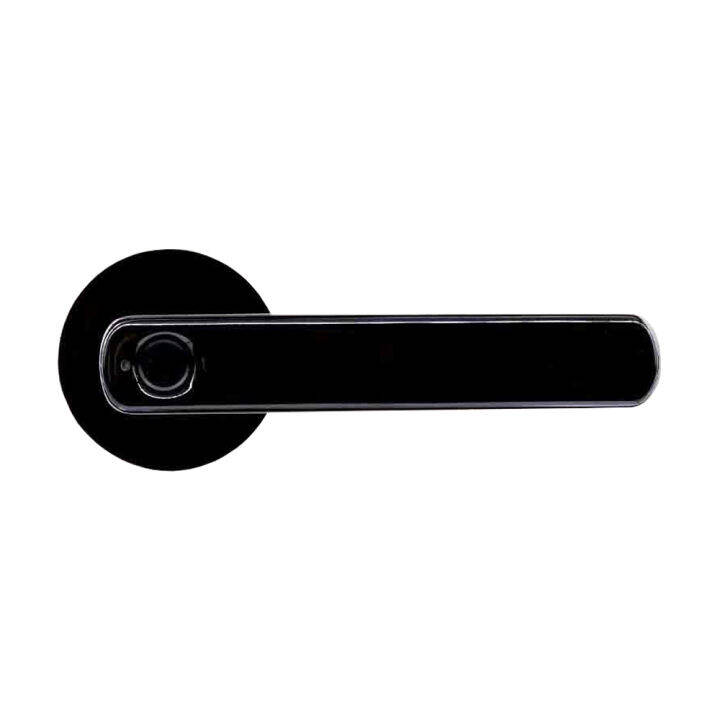 yale-yefla010blk-มือจับก้านโยก-ระบบสแกนลายนิ้วมือ-fingerprint-lever-handle-สีดำ