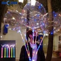 AB ส่งฟรี Balloon ลูกโป่งเรืองแสง ลูกโป่งใส LED ขนาด 20 นิ้ว กระพริบ 3 จังหวะ เป่าด้วยลมธรรมชาติ ลูกโป่ง ตกแต่งปาร์ตี้วันเกิด Balloon DIY