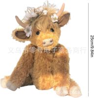 สินค้าใหม่ Highland Cow จำลองการนั่งสก็อตไฮแลนด์วัวตุ๊กตาสัตว์ขนยาววัว