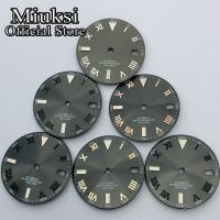 Miuksi 29Mm Gray Watch Dial Luminous Dial Fit NH35 Movement