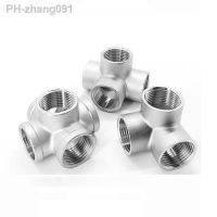 1/4 quot; 3/8 quot; 1/2 quot; 3/4 quot; 1 quot; BSP Female Thread 304 Stainless Steel 3 4 5 Way Corner Type Pipe Fitting Connector Coupler Adapter