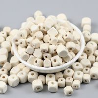 JHNBY 50pcs 8/10mm Square Wood Beads Spacer Loose Beads for Jewelry Making DIY Eco-Friendly Wooden Necklace&amp;Bracelet Findings