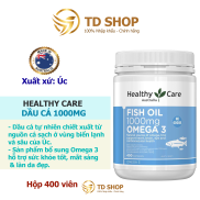 Dầu cá Healthy Care Fish Oil 1000mg Omega 3 400 viên Bổ não, sáng mắt