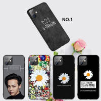 Casing หรับ iPhone 11 12 Mini X Xs XR Pro Max 6+ 6s+ 7+ 8+ 6 7 8 Plus 5 5s SE 2020 EL47 G Dragon Daisy Flowers Pattern Phone เคสโทรศัพท์ อ่อนนุ่ม TPU Black ปก