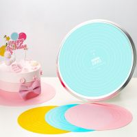 【YF】 Round Pastry Turntable Silicone  Dough Rolling Mat Non-stick Baking Kneading Pad Kitchen Non-slip Noodles Dumpling Cooking Tools