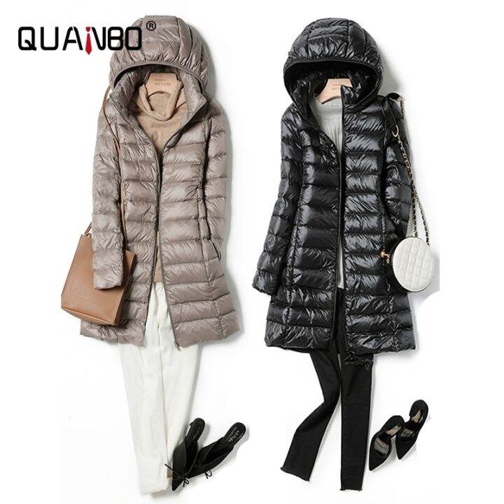 2023-women-spring-jacket-ultralight-thin-packable-down-long-jacket-female-hat-detachable-slim-fit-skirt-coat-portable-outwear