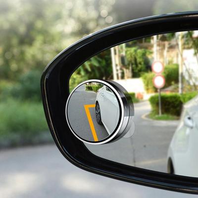 【cw】2Pcs Car Rearview Adjustable Parking Helper Compact Small Round Mirror Blind Spot Mirror for Car ！