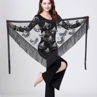 【YD】 New Belly Dancing Costume Hip Scarf Ballroom Sequin Wear Tassel Wrap Skirt