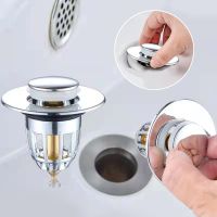 Bathroom Sink Plug Stopper Wash Basin Pop-Up Bounce Core Drain Filter Shower Sink Filter Plug Hair Catcher Bathtub Tools