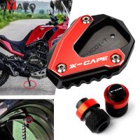 【YP】 Morini X-Cape 650 2022 XCape 650X 2023 X Cape Motorcycle Side Enlarge Kickstand Plate Tire Air Caps