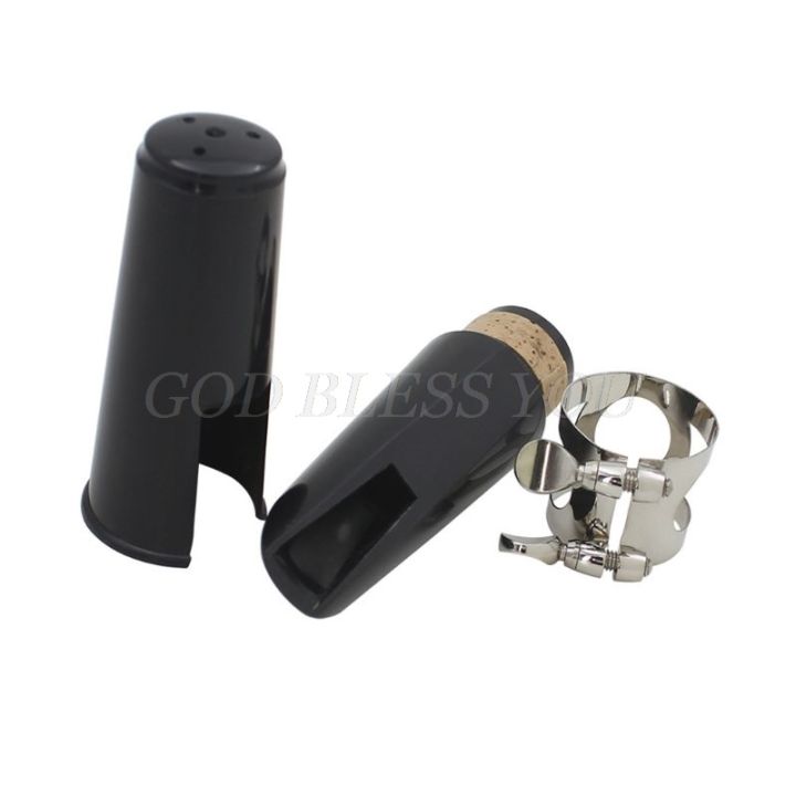 clarinet-mouthpiece-kit-with-ligatureone-reed-and-plastic-cap-black-drop-shipping