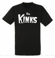 The Kinks เสื้อยืดสีดำหินสำหรับทุกเพศ,เสื้อยืดผ้าฝ้ายคอกลมวินเทจไซส์6XL 5XL