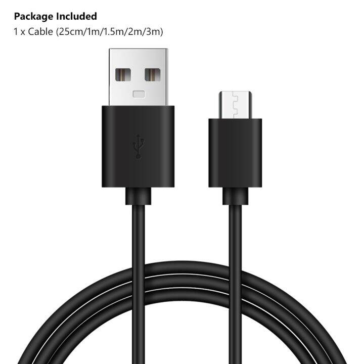 0-25-1-1-5-2-3m-ไมโคร-usb-สายเชื่อมต่อข้อมูลสายชาร์จเร็ว3a-สำหรับจุด-samsung-ไฟ-huawei-โทรศัพท์วินโดวส์เครื่องพิมพ์-ps4