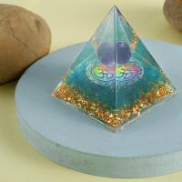 เรซิ่น Orgone พีระมิดที่มีสีสัน Orgone พีระมิดเรซิ่นคริสตัลพีระมิดรักษาคริสตัลพลังงานสำหรับการป้องกัน