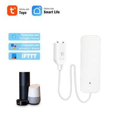 Tuya Smart WIFI Water Leak Sensor เครื่องตรวจจับสัญญาณเตือนน้ำท่วม Water Leakage Sensor ทำงานร่วมกับ Smart Life Home Alexa