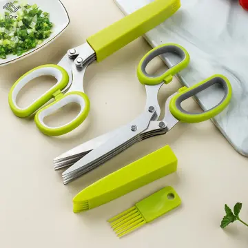 Herb Scissors Stainless Steel - Multipurpose Herb Cutter, Cilantro, Kitchen  Herb