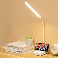 ▫▦♞ Foldable Table Lamp USB Rechargeable LED Night Lights Dimmable Touch Control Desk Lamp Students Books Light Bedroom Decoration