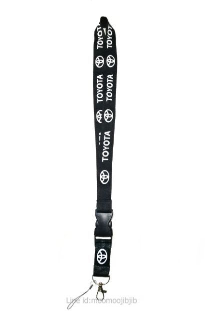 toyota-lanyard-ห่วงเล็ก-สายคล้องคอ-คล้องบัตร-toyota-สายหนา-2-5-ซม-สกรีนคมชัดไม่ลอก