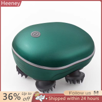 ? Heeney เครื่องนวดหนังศีรษะไฟฟ้ากันน้ำสำหรับแมวผ่อนคลายคอไหล่