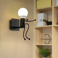 Humanoid Creative Wall Light โมเดิร์น Little Man โคมไฟข้างเตียง Sconce ตกแต่งในร่มแขวนสำหรับห้องนอนเด็ก LED