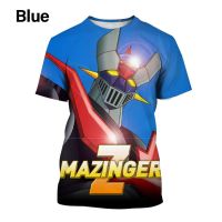 【Hot sale . Hot ❏♗⊙Summer New Anime Mazinger Z 3D Printed T-shirt Fashion Casual T-shirt Personality