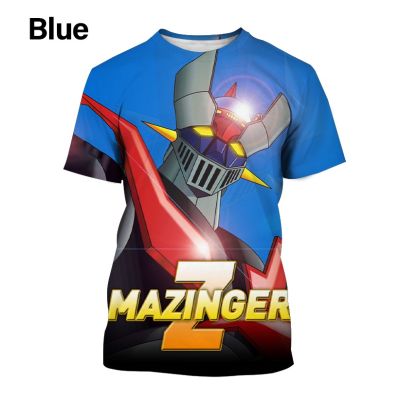 【Hot sale . Hot ❏♗⊙Summer New Anime Mazinger Z 3D Printed T-shirt Fashion Casual T-shirt Personality