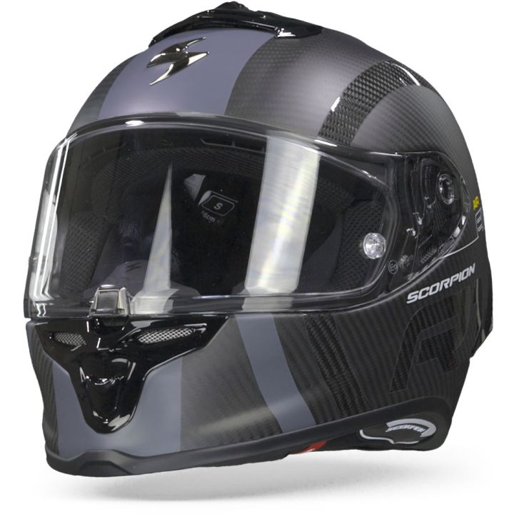 scorpion-exo-r1-carbon-air-mg-matt-black-silver-หมวกกันน็อคแบรนด์ชั้นนำระดับโลกจากยุโรป-การันตีคุณภาพจากนักแข่งระดับ-moto-gp-wsbk-moto-e-ฯลฯ