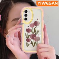 YIWESAN เคสปลอกสำหรับ Samsung S22บวก S22พิเศษ5G ลายการ์ตูนแฟชั่นดอกไม้สีสันสดใสเคสโทรศัพท์แบบใสขอบซิลิโคนเคสป้องกันเลนส์กล้องโปร่งใสกันกระแทกนิ่ม