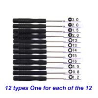 ℗♣ 1 PCS Mini Screwdriver Tool Set T2 T3 T4 T5 T6 Plum Blossom Type I Cross Small Driver 0.8 Five Star Type 1.2mm