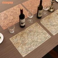 risingmp PVC Bamboo Non-slip Coaster Table Bowl Mat Decor Heat Resistant Placemat Dining