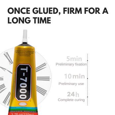 15ML T7000 Black Contact Cellphone Tablet Repair Adhesive T-7000 Electronic Components Glue With Precision Applicator Tip Adhesives Tape