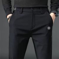 ▼ Korean Golf Pants Men 39;s Winter High Quality Elastic Golf Pants Warm and Thickened Long Leisure Golf Pants Men 39;s Leisure Fashion