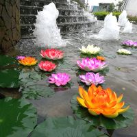 【YF】●  Floating Fake Flowers Mixed Color Artificial Landscape for Wedding Pond Garden