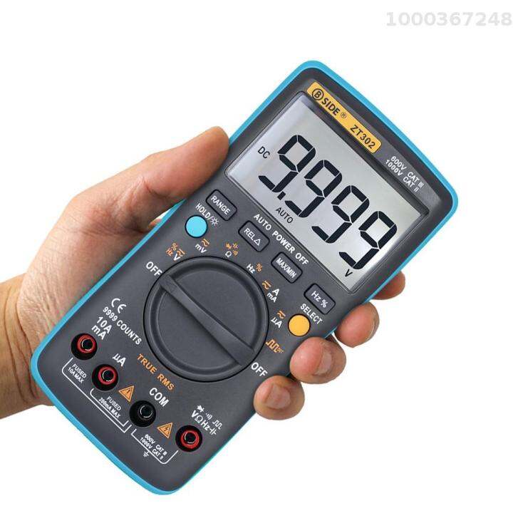 keykitsBSIDE Digital Multimeter AC DC Voltage Current 9999 Counts ZT302 Portable Handheld