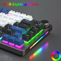 F3060 75เปอร์เซ็นต์84คีย์แบบมีสายลูกบิดมาโครวิศวกรรมแป้นพิมพ์ร้อน Swappable RGB Backlit สำหรับพีซี Gamer สมบูรณ์ Esports Clavies