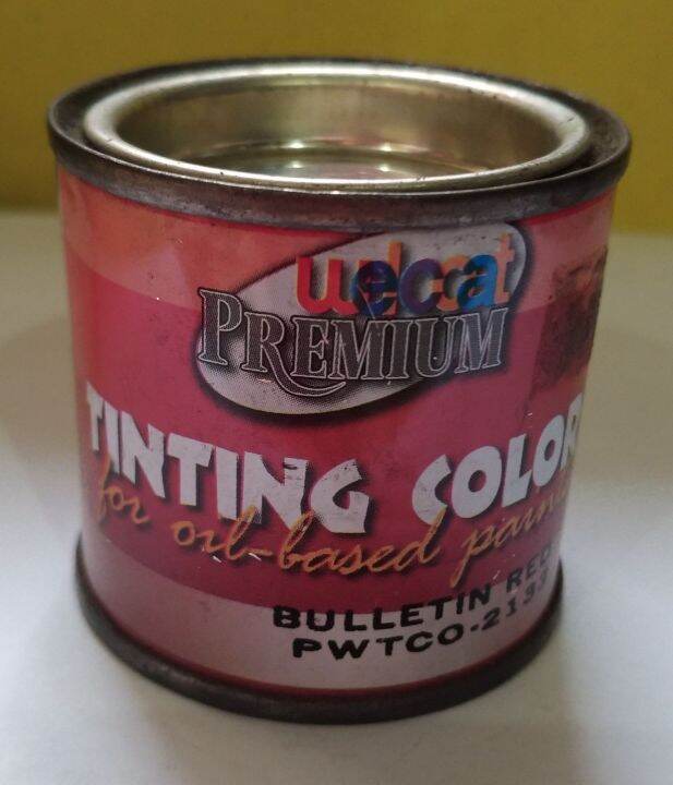 WELCOAT PREMIUM TINTING COLOR (OILBASED) BULLETIN RED Lazada PH